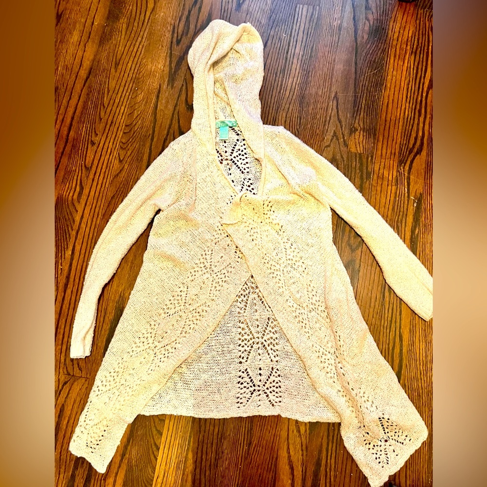 Hooded Knitted Sweater Shawl